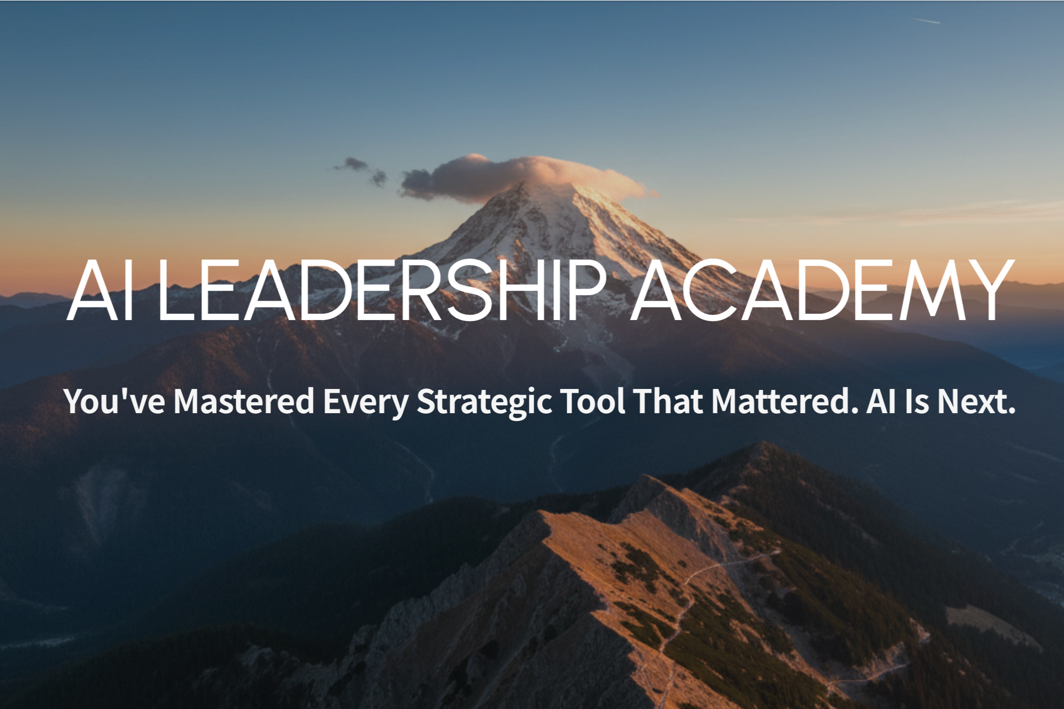 Human Centered AI Leadership Academyを開講